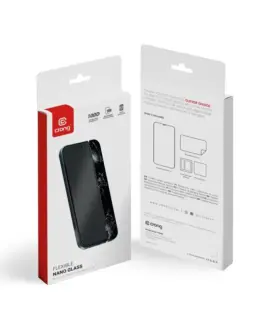 Alternative view of CRONG Hybrid glass iPhone 15