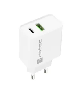 Natec USB зарядно Ribera 1x USB-A USB-C