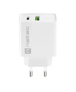 Natec USB зарядно Ribera 1x USB-A USB-C