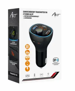 Alternative view of ART ART FM MP3 car transmit ter with BT, USB FM-73