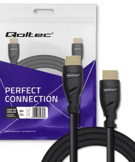Qoltec HDMI v2.1 кабел UHS 8K 60Hz 26AWG GOLD 5m