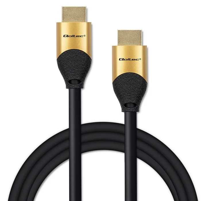 Qoltec HDMI v2.1 кабел UHS 8K 60Hz 28AWG GOLD 3m - Image 2