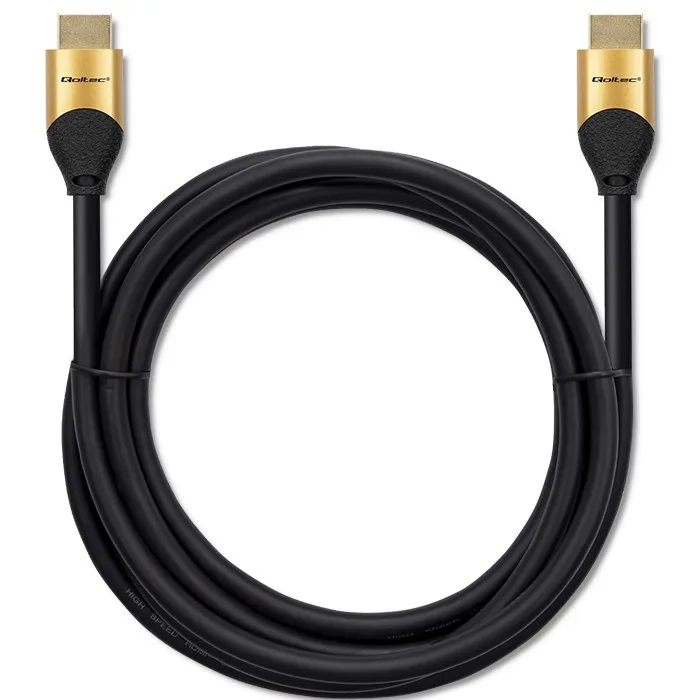 Qoltec HDMI v2.1 кабел UHS 8K 60Hz 28AWG GOLD 3m - Image 5