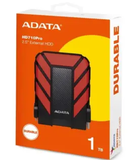Adata HDD DashDrive Durable HD710 1TB 2.5 USB3.1 червен