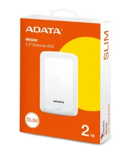 Adata HDD DashDrive HV300 2TB 2.5 USB3.1 бял