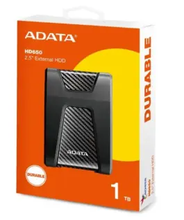 Adata HDD DashDrive Durable HD650 1TB 2.5 USB3.0 черен