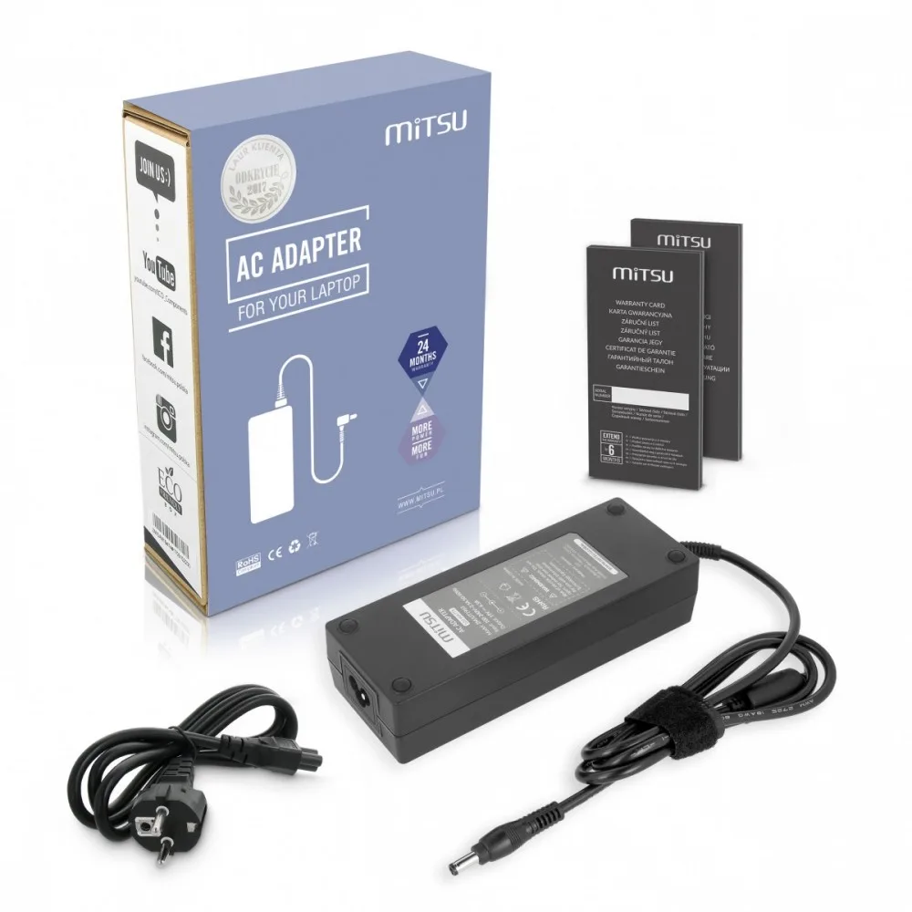 Mitsu Power адаптер Toshiba Asus MSI 19V 6.3A 120W