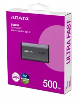 Alternative view of Adata външен SSD SE880 500GB USB3.2A/C Gen2x2
