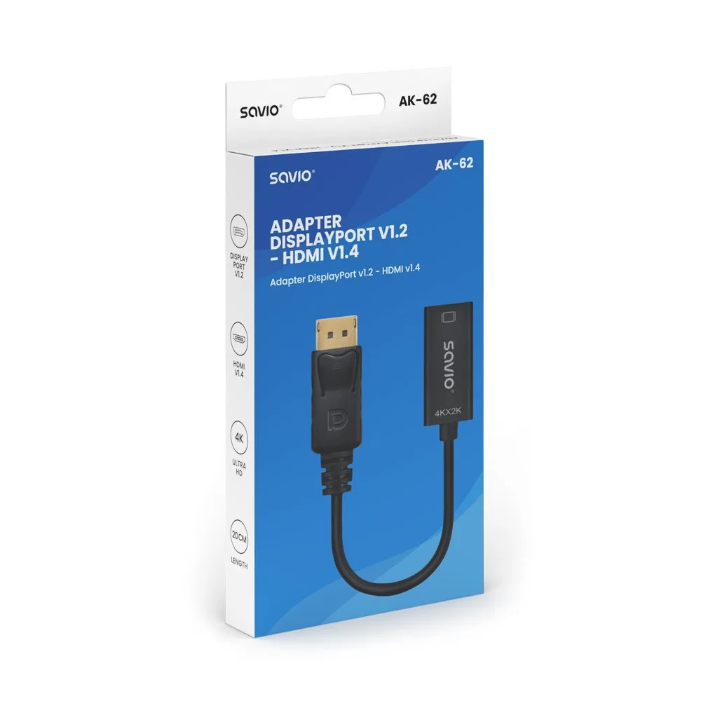 Savio DP-HDMI адаптер AK-62 SAVIO - Image 4
