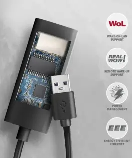 AXAGON ADE-AR, USB-A 3.2 Gen 1 LAN адаптер 1Gbit - Image 5