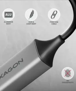 AXAGON ADE-TXCA USB-A/C 3.2 Ge n 1 LAN адаптер 1Gbit