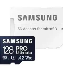 Samsung памет card microSD MB-MY128SA/WW Pro Ultimate 128GB + адаптер