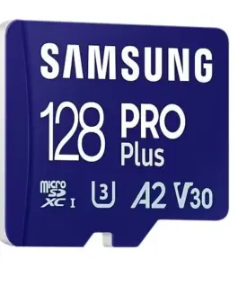 Samsung памет card microSD MB-MD128SA/EU 128GB PRO Plus + адаптер
