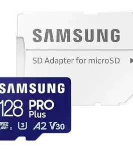 Samsung памет card microSD MB-MD128SA/EU 128GB PRO Plus + адаптер