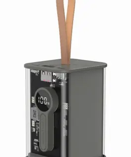 Gembird външна батерия прозрачен 18000mAh QC3.0 черен