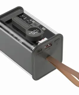 Gembird външна батерия прозрачен 18000mAh QC3.0 черен