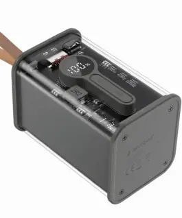 Gembird външна батерия прозрачен 18000mAh QC3.0 черен