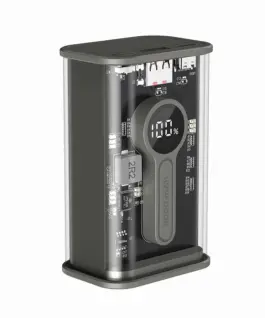 Gembird външна батерия прозрачен 9000 mAh QC3.0 черен