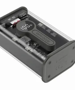 Gembird външна батерия прозрачен 9000 mAh QC3.0 черен