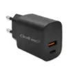 Qoltec GaN POWER PRO зарядно 1xUSB C 1xUSB 30W