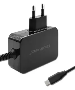 Alternative view of Qoltec GaN POWER PRO зарядно 1xUSB C, 45W, 5-20V