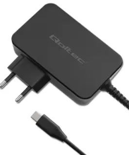 Qoltec GaN POWER PRO зарядно 1xUSB C 100W 5 20V