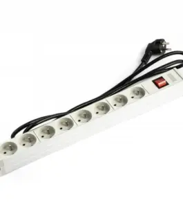 Alternative view of Digitus PDU 19 rack, 8 slots Type E, Schuko plug, 1.8m кабел, aluminum switch