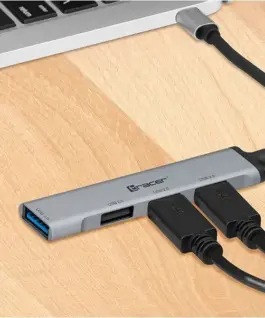 Alternative view of Tracer HUB USB 3.0 H40 4 ports, USB-C
