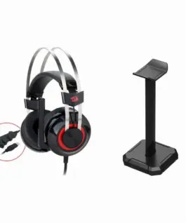 Геймърски слушалки Redragon Talos H601-1-BK с микрофон и стойка