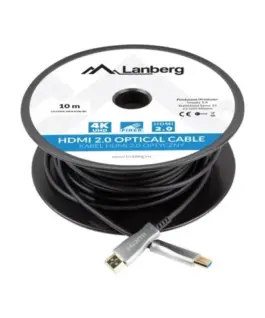 Lanberg HDMI кабел M/M v2. 10M черен optical AOC