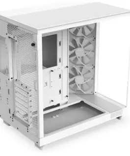 NZXT кутия за компютър H6 Flow with window бял