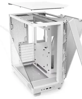 NZXT кутия за компютър H6 Flow with window бял