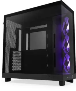Alternative view of NZXT кутия за компютър H6 Flow RGB with window черен