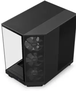 NZXT кутия за компютър H6 Flow RGB with window черен