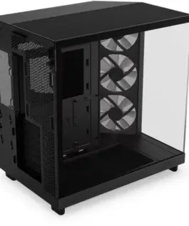 NZXT кутия за компютър H6 Flow RGB with window черен