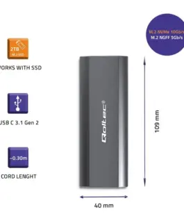 Qoltec Enclosure for drive M.2 SSD