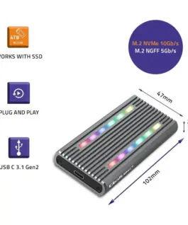 Qoltec Enclosure for drive M.2 SSD