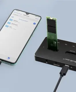 Qoltec M.2 SSD drive docking station