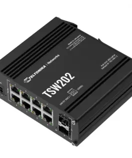 Alternative view of TELTONIKA Managed switch TSW202 2xSFP 8xPoE+ Ethernet L2/L3