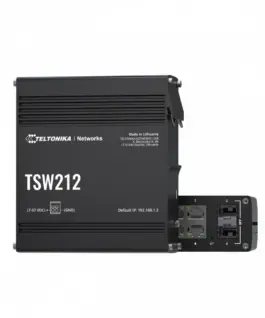 Alternative view of TELTONIKA Teltonika TSW212 Switch 2xSFP 8xGbE L2/L3 Feat.