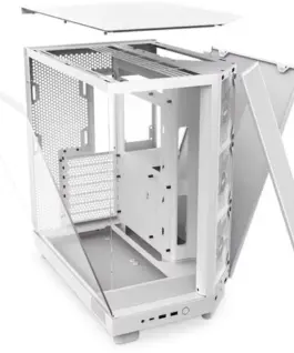 NZXT кутия за компютър H6 Flow RGB with window бял