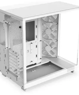 NZXT кутия за компютър H6 Flow RGB with window бял