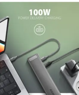 AXAGON HMC-10HLS USB hub 10in1 5Gbps