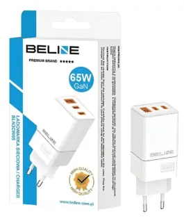 Alternative view of Beline Cherger 65W GaN 2xUSB-C +USB-A only head