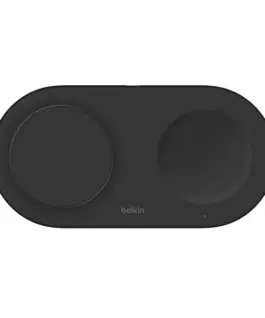 Belkin BoostCharge Pro Qi2 15W dual зарядно черен