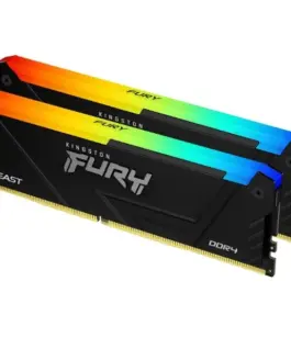 Kingston памет DDR4 Fury Beast RGB 16GB(2 8GB)/3600 CL17