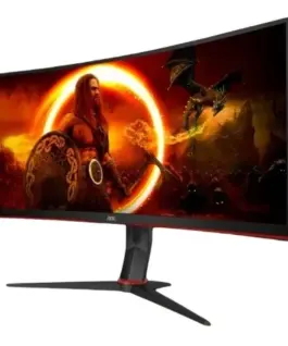 Alternative view of AOC Monitor curved CU34G2XP 34 inches VA 180Hz HDMIx2 DPx2