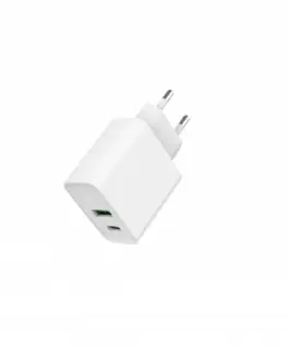 Gembird Power Delivery зарядно USB-A USB-C 20W бял