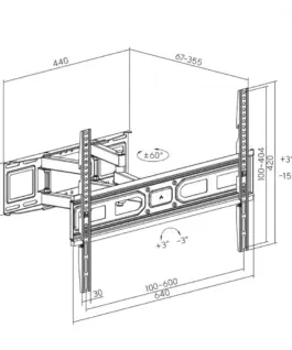Maclean TV mount bracket Maclea n MC-710N