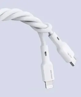 AUKEY AUKEY CB-SCL2 бял sil con Lightning-USB C Cab